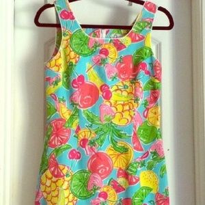 Lilly Pulitzer tutti frutti fruit print shift dres